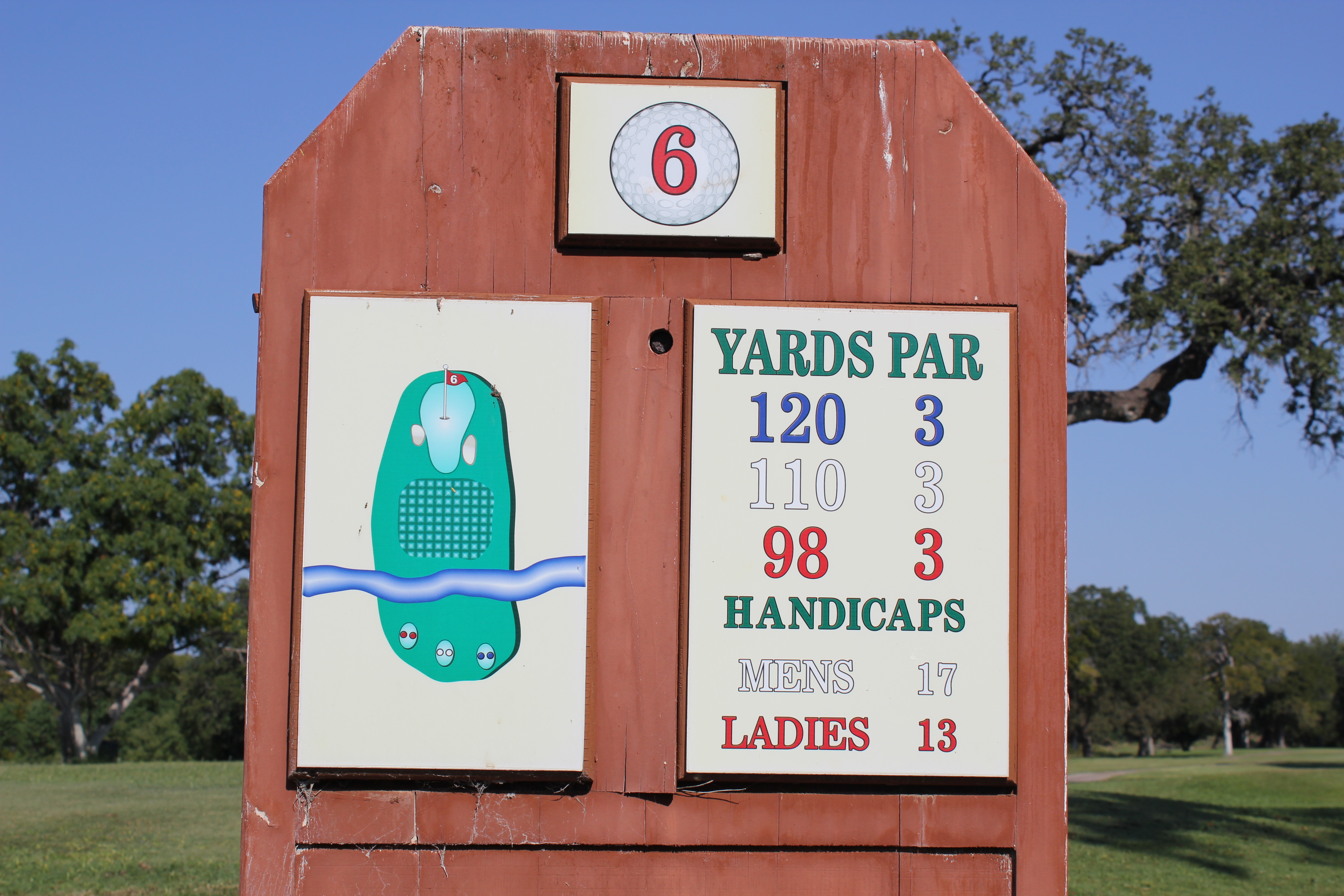 Hole 6 Sign